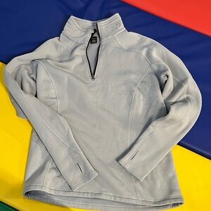Women's Gray Quarter-Zip Sweater mountain hardwear hard wear XL